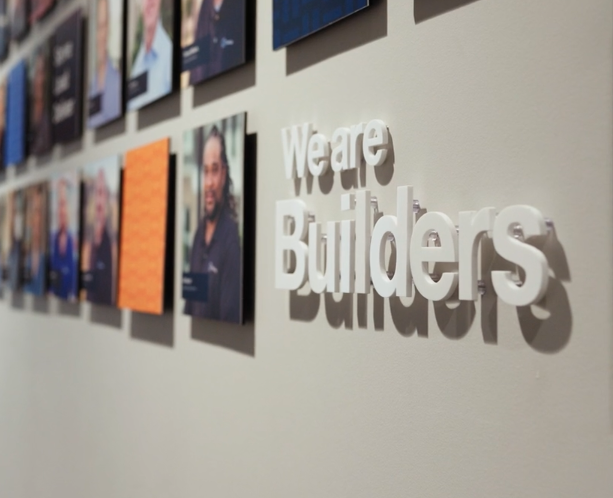 We are Builders wall post